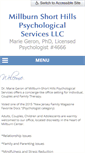 Mobile Screenshot of millburnshorthillspsychologicalservices.com